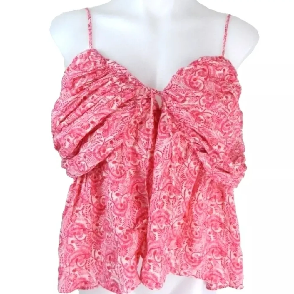 J. Crew Lurex Gauze Gathered Camisole Tank Top